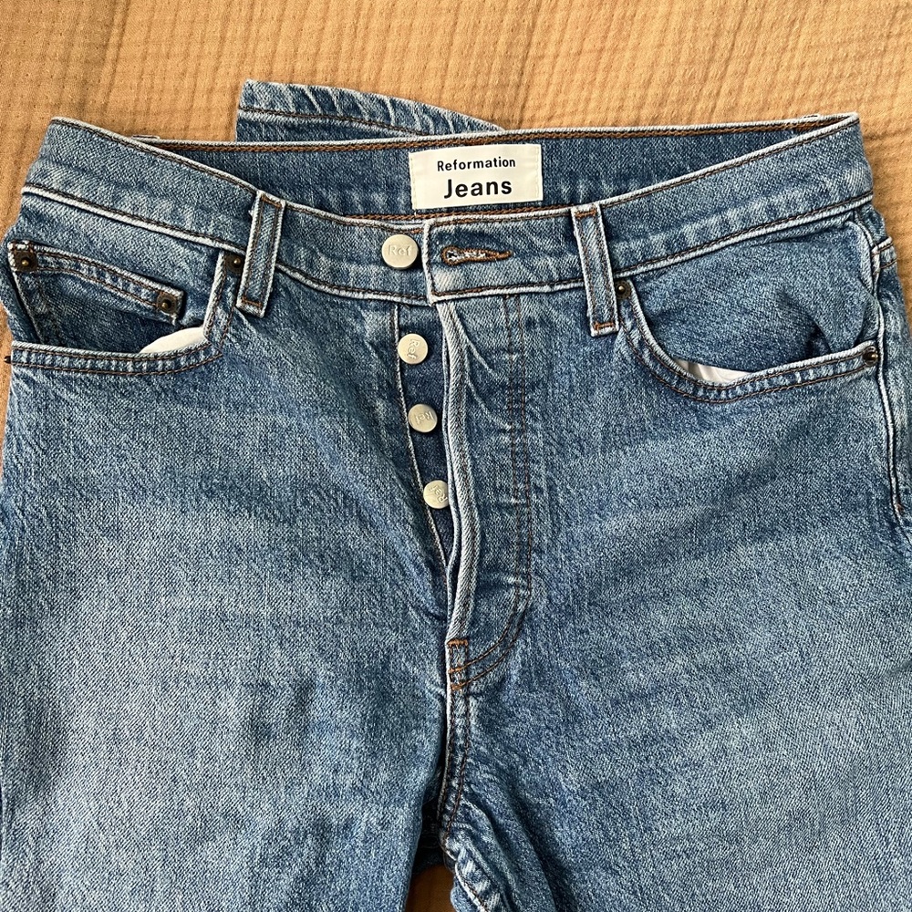 Reformation Serena Skinny Jean, size 27 in Maya